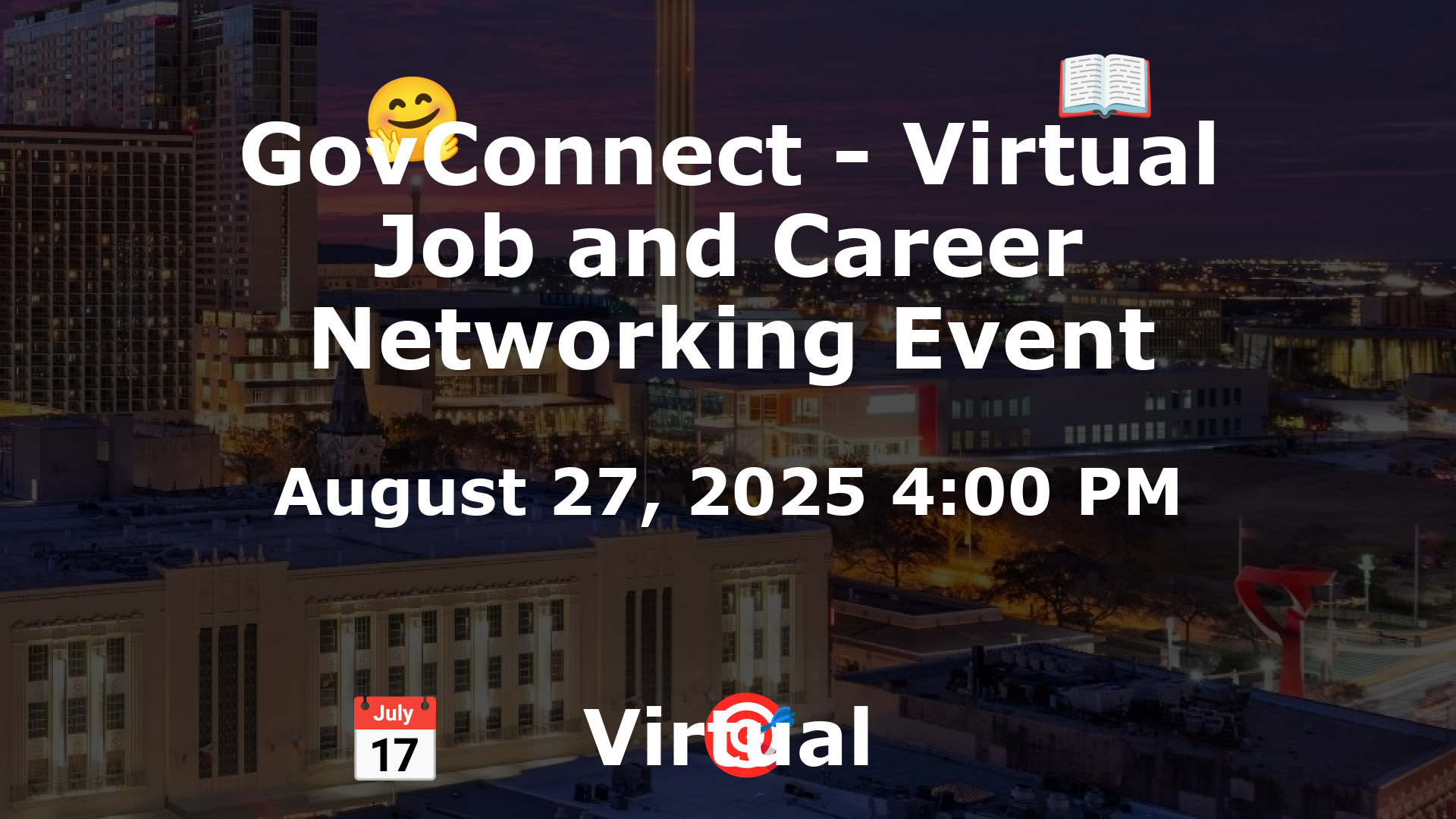 GovConnect - Virtual Job and Career Networking Event event image
